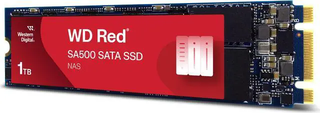 Alt view image 3 of 3 - Western Digital WD Red SA500 M.2 2280 1TB SATA III 3D NAND Internal Solid State Drive (SSD) WDS100T1R0B