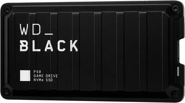 Alt view image 2 of 7 - WD_Black 1TB P50 Game Drive Portable External SSD, Compatible with PS4, Xbox One, PC, Mac - WDBA3S0010BBK-WESN