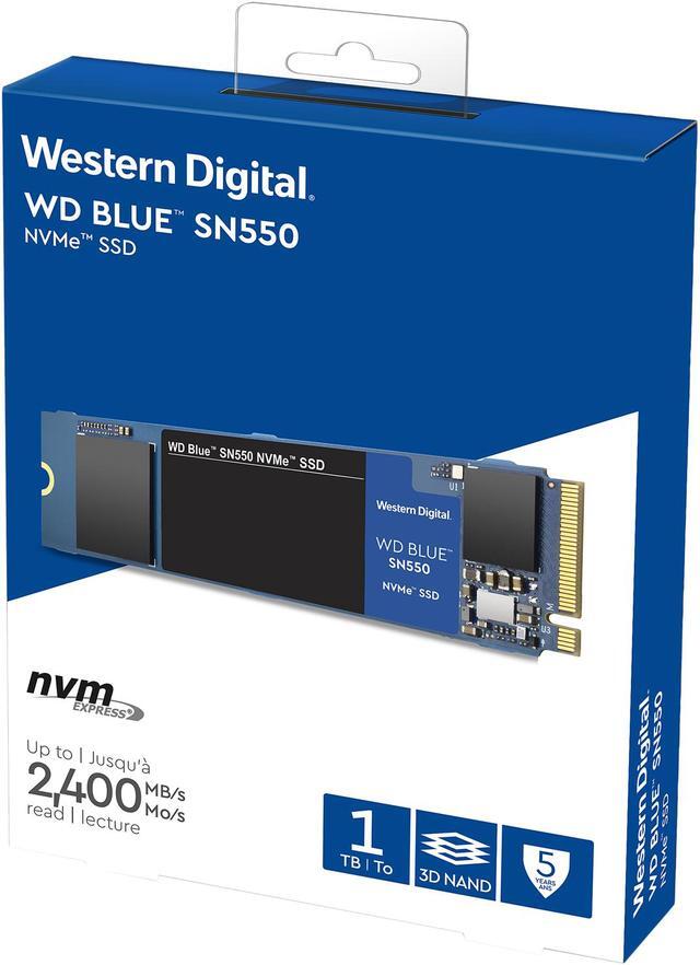 Alt view image 4 of 4 - Western Digital WD Blue SN550 NVMe M.2 2280 1TB PCI-Express 3.0 x4 3D NAND Internal Solid State Drive (SSD) WDS100T2B0C