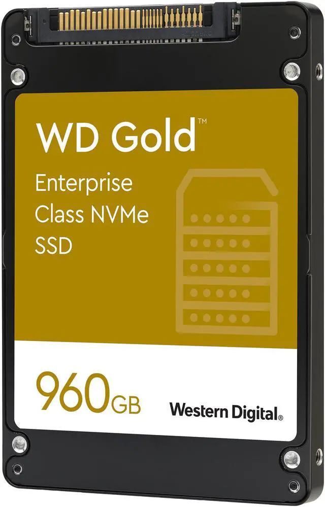 Alt view image 2 of 2 - Western Digital Gold WDS960G1D0D 2.5" U.2 960GB PCI-Express 3.1 x4, NVMe 1.3 Enterprise Solid State Drive