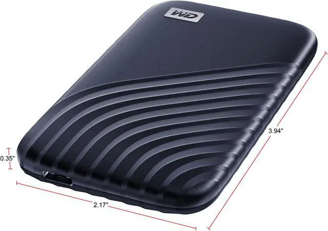 Alt view image 5 of 11 - Western Digital My Passport SSD 2TB USB 3.2 Gen2, USB-C Portable Storage