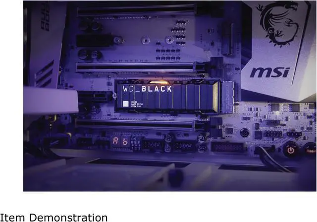 Alt view image 5 of 8 - Western Digital WD BLACK SN850 NVMe M.2 2280 2TB PCI-Express 4.0 x4 3D NAND Internal Solid State Drive (SSD) WDS200T1XHE w/ Heatsink