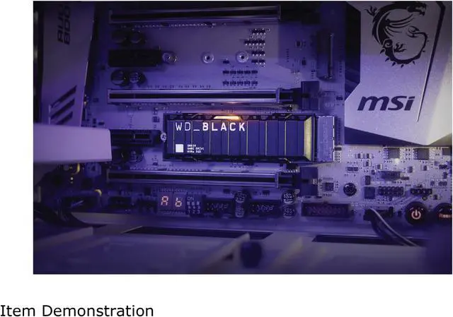 Alt view image 5 of 8 - Western Digital WD BLACK SN850 NVMe M.2 2280 1TB PCI-Express 4.0 x4 3D NAND Internal Solid State Drive (SSD) WDS100T1XHE w/ Heatsink