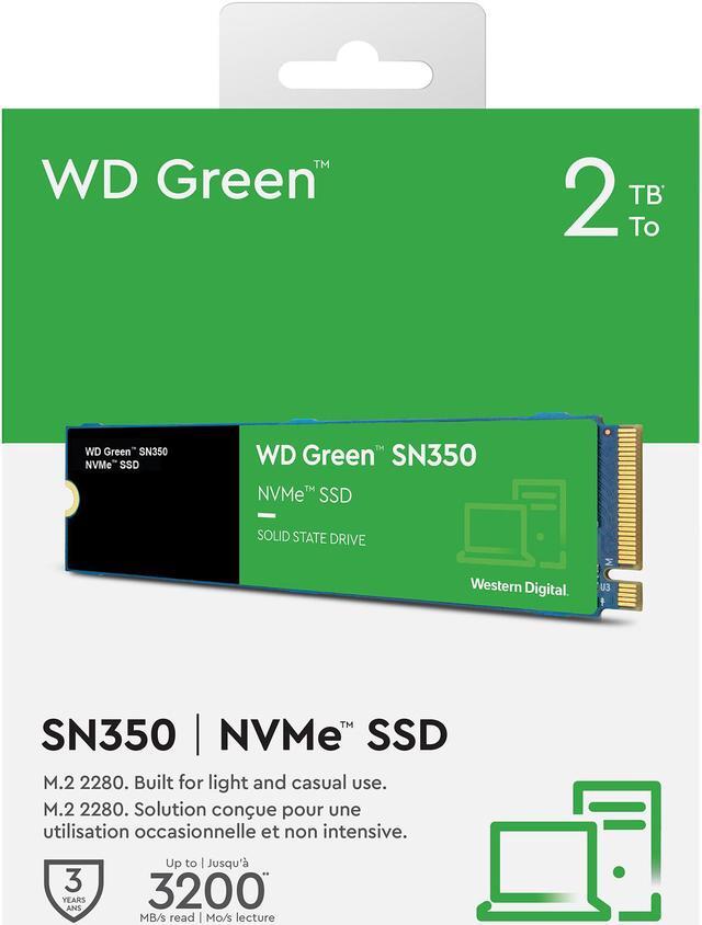 Alt view image 5 of 10 - Western Digital WD Green SN350 NVMe M.2 2280 2TB PCI-Express 3.0 x4 Internal Solid State Drive (SSD) WDS200T3G0C