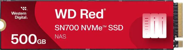 WD Red SN700 NVMe SSD, 500GB of NVMe Solid-State Drive for