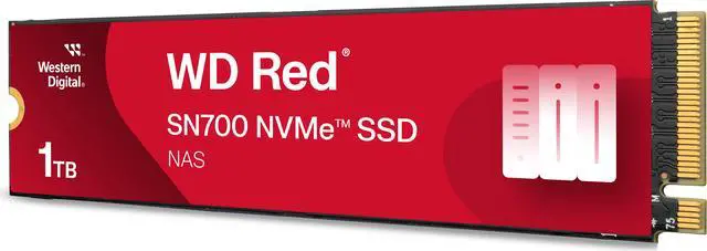 Alt view image 2 of 3 - WD Red SN700 NVMe SSD, 1TB of NVMe Solid-State Drive for NAS Devices