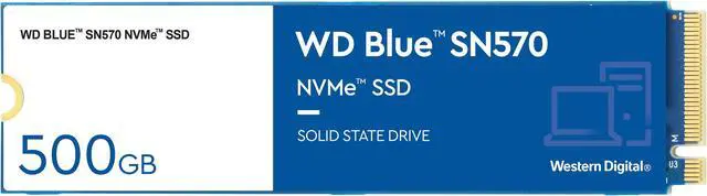 Alt view image 4 of 11 - Western Digital WD Blue SN570 NVMe M.2 2280 500GB PCI-Express 3.0 x4 TLC Internal Solid State Drive (SSD) WDS500G3B0C