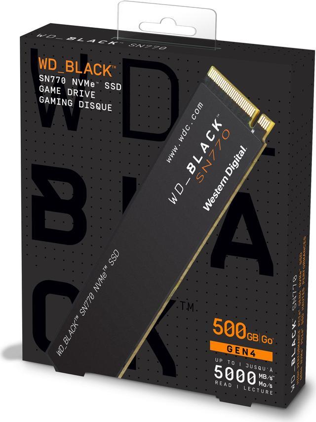 Alt view image 4 of 20 - Western Digital WD_BLACK SN770 M.2 2280 500GB PCIe Gen4 16GT/s, up to 4 Lanes Internal Solid State Drive (SSD) WDS500G3X0E