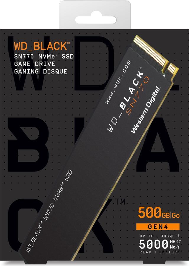 Alt view image 5 of 20 - Western Digital WD_BLACK SN770 M.2 2280 500GB PCIe Gen4 16GT/s, up to 4 Lanes Internal Solid State Drive (SSD) WDS500G3X0E
