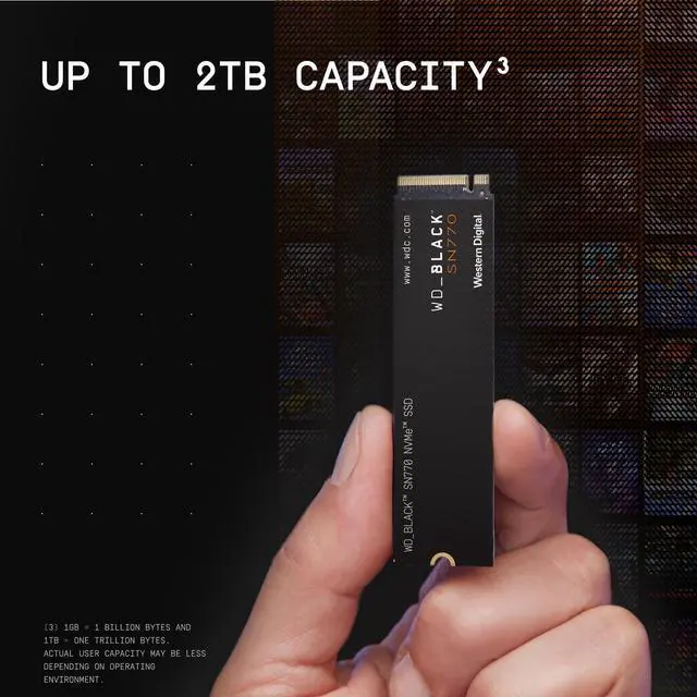 Alt view image 6 of 20 - Western Digital WD_BLACK SN770 M.2 2280 500GB PCIe Gen4 16GT/s, up to 4 Lanes Internal Solid State Drive (SSD) WDS500G3X0E