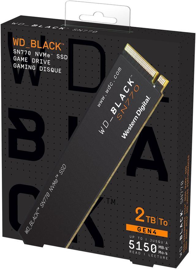 Alt view image 9 of 10 - Western Digital WD_BLACK SN770 M.2 2280 2TB PCIe Gen4 16GT/s, up to 4 Lanes Internal Solid State Drive (SSD) WDS200T3X0E