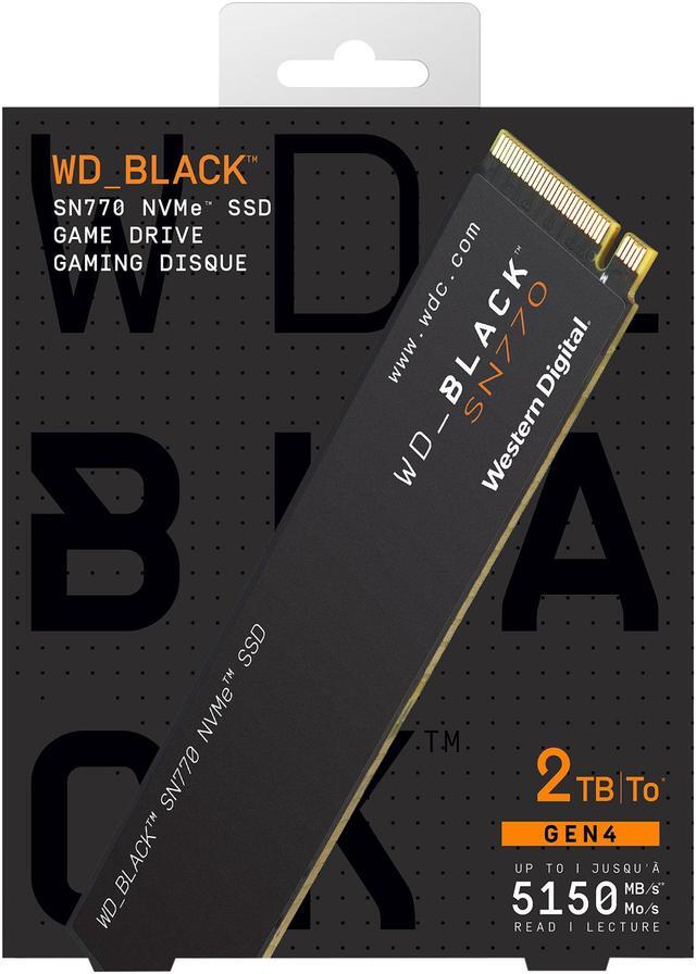 Alt view image 10 of 10 - Western Digital WD_BLACK SN770 M.2 2280 2TB PCIe Gen4 16GT/s, up to 4 Lanes Internal Solid State Drive (SSD) WDS200T3X0E