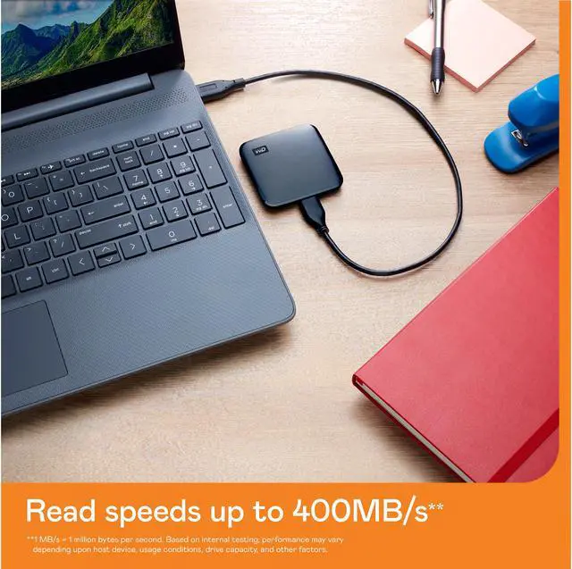Alt view image 9 of 12 - Western Digital Elements SE 1TB USB 3.0 micro B Portable SSD