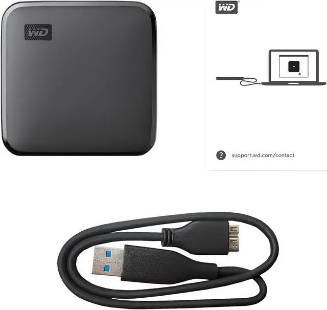 Alt view image 5 of 12 - Western Digital Elements SE 1TB USB 3.0 micro B Portable SSD