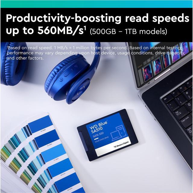 Alt view image 5 of 9 - WD Blue 1TB SA510 2.5" Internal Solid State Drive SSD - WDS100T3B0A
