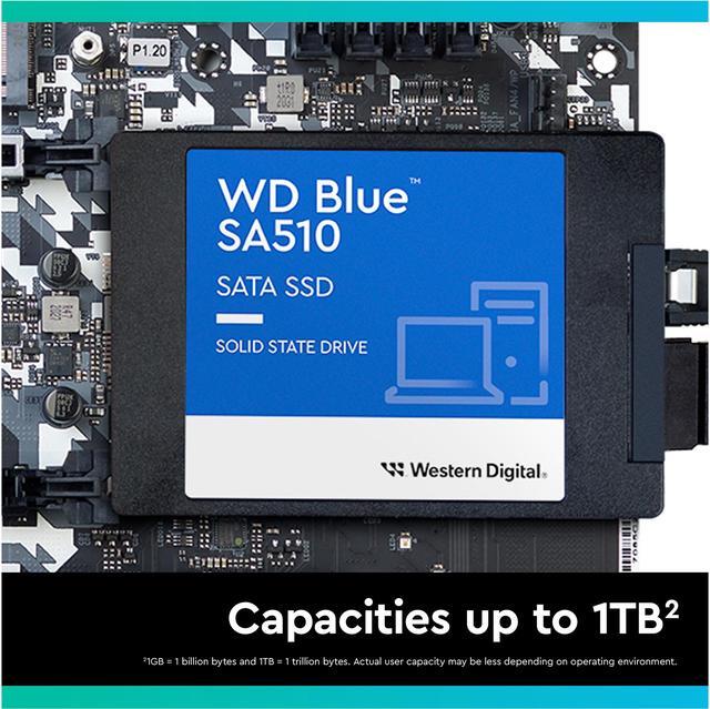 Alt view image 6 of 9 - WD Blue 1TB SA510 2.5" Internal Solid State Drive SSD - WDS100T3B0A