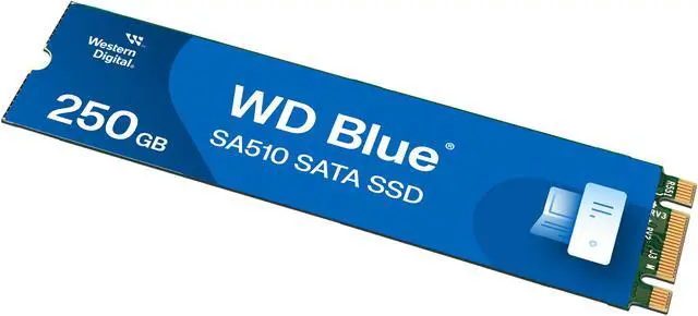 Alt view image 3 of 9 - WD Blue 250GB SA510 M.2 Internal Solid State Drive SSD - WDS250G3B0B
