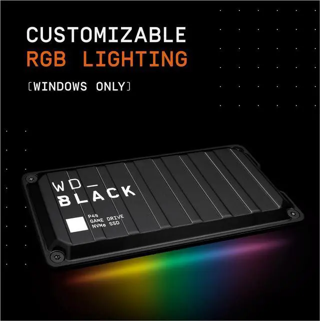 Alt view image 16 of 18 - Western Digital WD BLACK P40 1TB USB 3.2 Gen 2x2, Type-C Game Drive SSD
