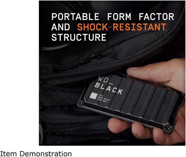 Alt view image 15 of 18 - Western Digital WD BLACK P40 2TB USB 3.2 Gen 2x2, Type-C Game Drive SSD