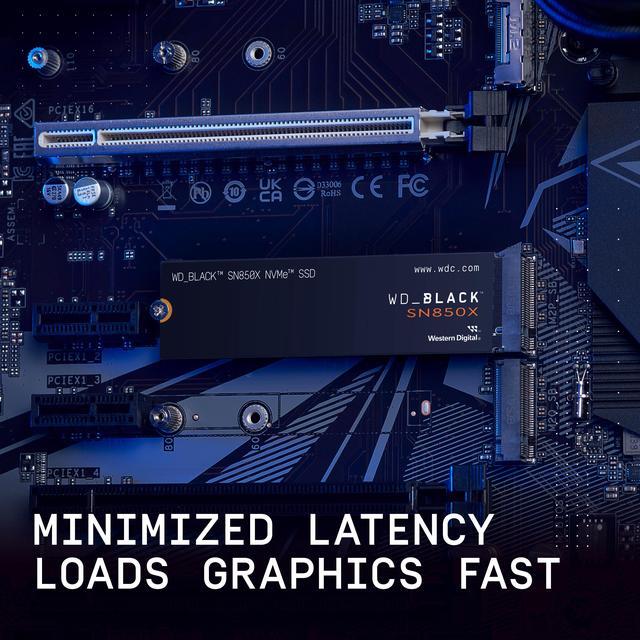 Alt view image 5 of 10 - WD_BLACK 1TB SN850X NVMe Internal Gaming SSD Solid State Drive - Gen4 PCIe, M.2 2280, Up to 7,300 MB/s - WDS100T2X0E