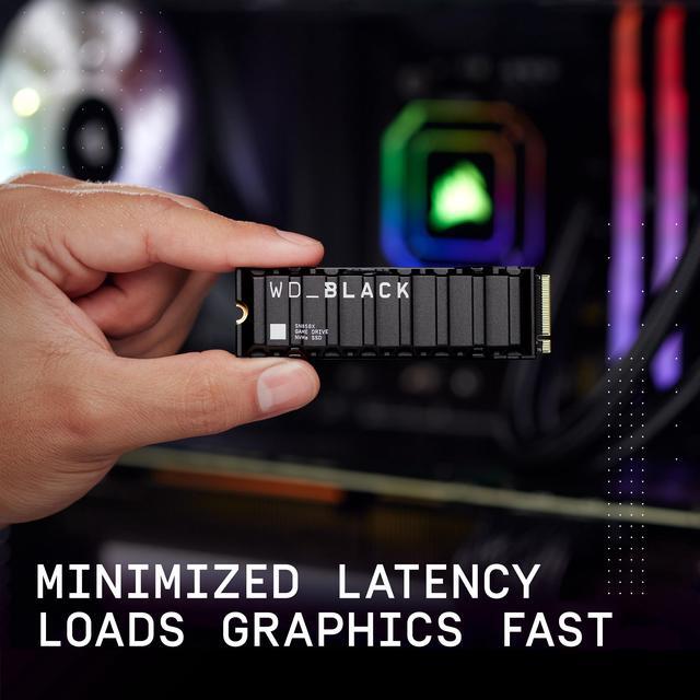 Alt view image 8 of 11 - WD_BLACK 1TB SN850X NVMe Internal Gaming Solid State Drive with Heatsink - Works with Playstation 5, Gen4 PCIe, M.2 2280, Up to 7,300 MB/s - WDS100T2XHE