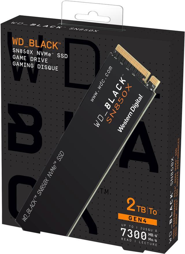 Alt view image 10 of 10 - WD_BLACK 2TB SN850X NVMe Internal Gaming SSD Solid State Drive - Gen4 PCIe, M.2 2280, Up to 7,300 MB/s - WDS200T2X0E