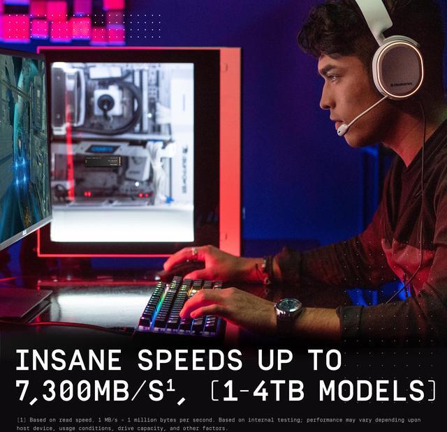 Alt view image 8 of 10 - WD_BLACK 2TB SN850X NVMe Internal Gaming SSD Solid State Drive - Gen4 PCIe, M.2 2280, Up to 7,300 MB/s - WDS200T2X0E