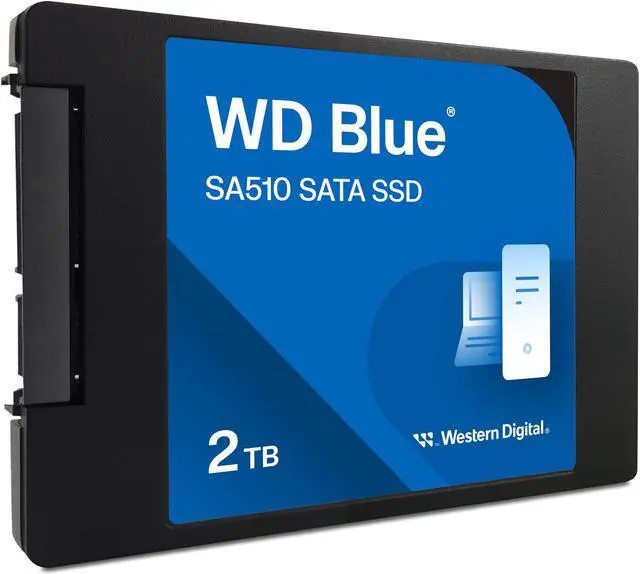 Alt view image 2 of 8 - WD Blue 2TB SA510 2.5" Internal Solid State Drive SSD - WDS200T3B0A