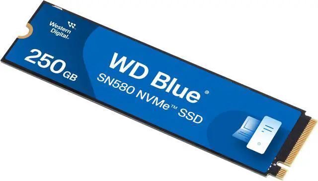 Alt view image 3 of 3 - Western Digital WD_Blue SN580 M.2 2280 250GB PCI-Express 4.0 x4 TLC Internal Solid State Drive (SSD) WDS250G3B0E