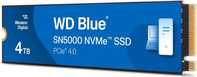 Alt view image 2 of 3 - Western Digital 4TB WD Blue SN5000 NVMe SSD, PCIe Gen 4.0, up to 5,500 MB/s Read Speeds Internal Solid State Drive (SSD) WDS400T4B0E