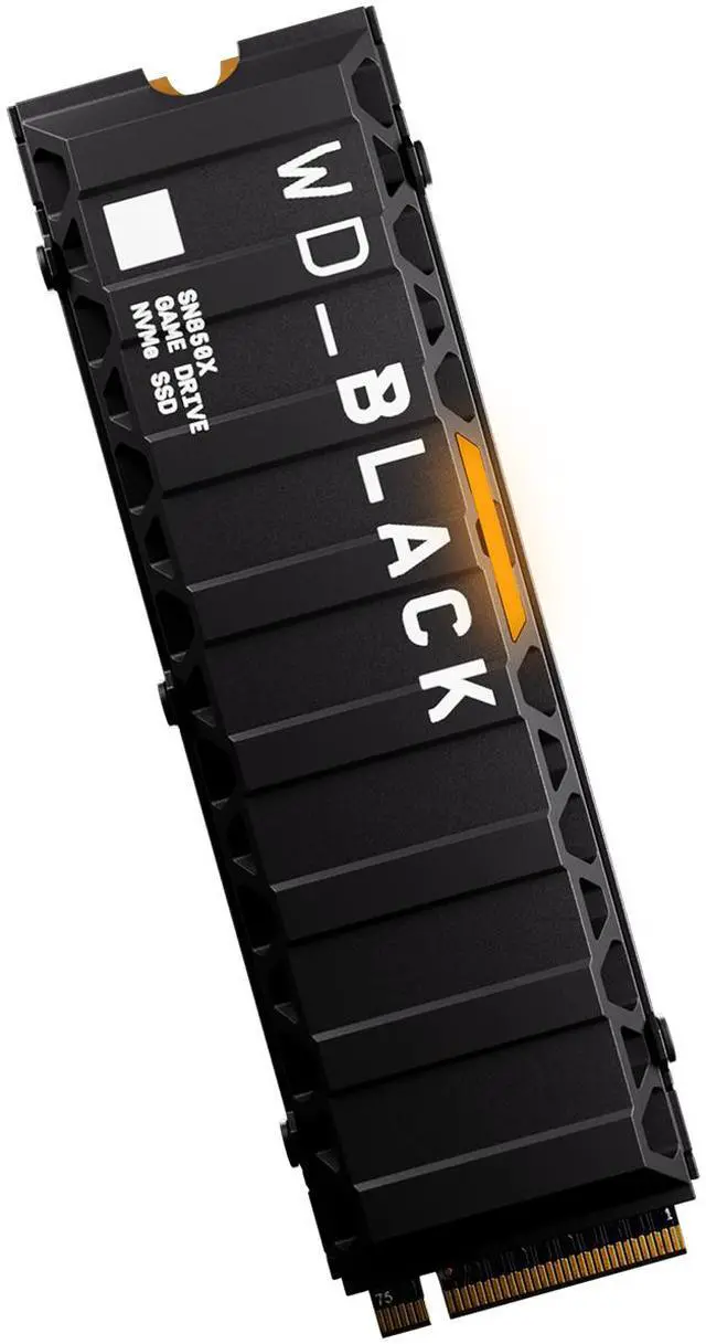 Alt view image 3 of 11 - WD_BLACK 4TB SN850X NVMe Internal Gaming SSD Solid State Drive with Heatsink - Works with Playstation 5, Gen4 PCIe, M.2 2280, Up to 7,300 MB/s - WDS400T2XHE