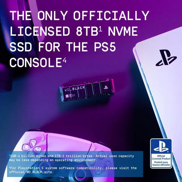 Alt view image 3 of 8 - Western Digital WD_BLACK SN850P NVMe SSD for PS5 consoles M.2 2280 8TB PCI-Express 4.0 x4 Internal Solid State Drive (SSD) WDBBYV0080BNC-WRSN