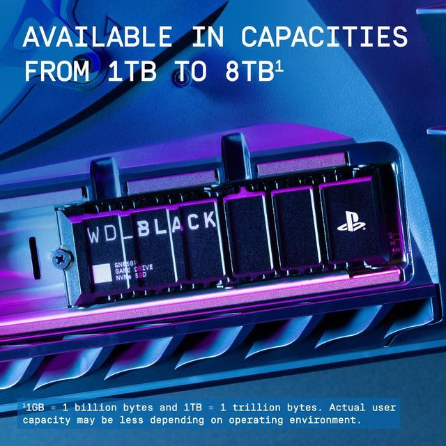 Alt view image 5 of 8 - Western Digital WD_BLACK SN850P NVMe SSD for PS5 consoles M.2 2280 8TB PCI-Express 4.0 x4 Internal Solid State Drive (SSD) WDBBYV0080BNC-WRSN