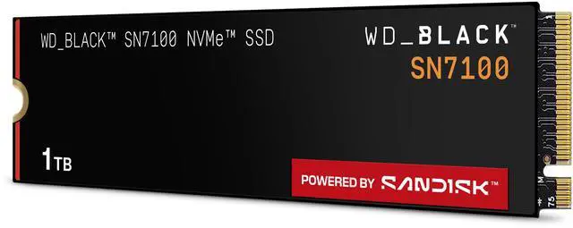 Alt view image 4 of 18 - WD_BLACK SN7100 M.2 2280 1TB PCI-Express 4.0 x4 TLC 3D NAND Internal Solid State Drive (SSD) WDS100T4X0E