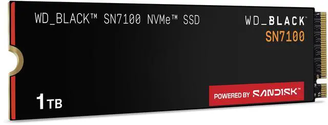 Alt view image 3 of 18 - WD_BLACK SN7100 M.2 2280 1TB PCI-Express 4.0 x4 TLC 3D NAND Internal Solid State Drive (SSD) WDS100T4X0E