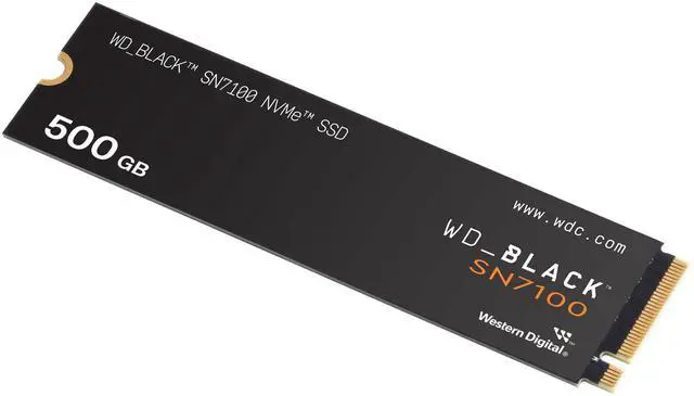 Alt view image 3 of 13 - WD_BLACK SN7100 M.2 2280 500GB PCI-Express 4.0 x4 TLC 3D NAND Internal Solid State Drive (SSD) WDS500G4X0E