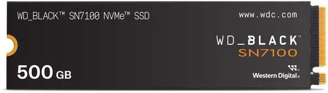 Main image of WD_BLACK SN7100 M.2 2280 500GB PCI-Express 4.0 x4 TLC 3D NAND Internal Solid State Drive (SSD) WDS500G4X0E