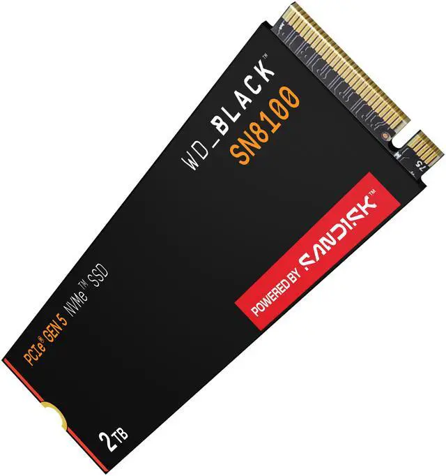 Alt view image 4 of 14 - WD_BLACK 2TB SN8100 NVMe SSD Internal Solid State Drive - Gen 5 PCIe 5.0x4, M.2 2280, Seq. Read Speeds Up to 14,900 MB/s, Best for AI Applications, Gaming, and Video Editing - WDS200T1X0M