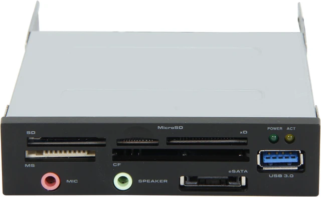 Alt view image 2 of 5 - VANTEC UGT-CR961 USB 3.0 & eSATA & audio ports Card Reader