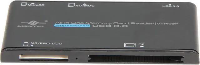 Alt view image 2 of 6 - VANTEC UGT-CR513-BK All-in-one USB 3.0 SuperSpeed Memory Card Reader/Writer