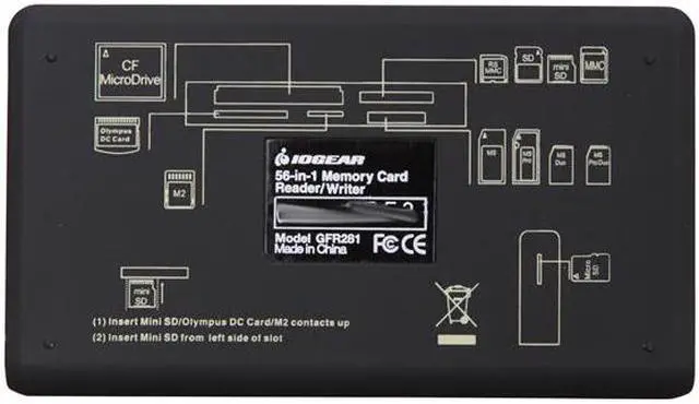 Alt view image 5 of 7 - IOGEAR GFR281 USB 2.0 56-in-1 Memory Card Reader / Writer
