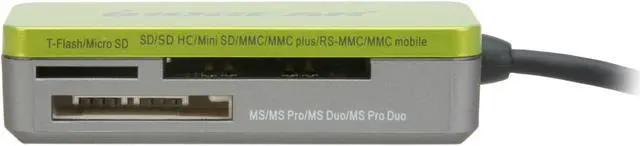 Alt view image 2 of 3 - IOGEAR GFR209 USB 2.0 Support microSD / microSDHC / T-Flash, SD/SDHC, mini SD, MMC, MMC Plus, RS-MMC, MMC Mobile, MS, MS Pro, MS Duo, MS Pro Duo, 12-in-1 Pocket Card Reader/Writer - OEM