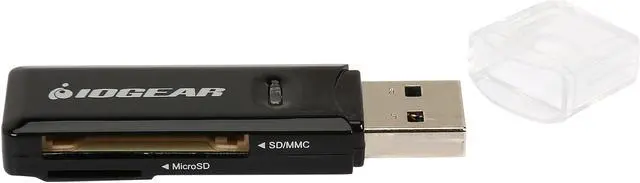 Alt view image 3 of 5 - IOGEAR GFR305SD Flash Reader USB 3.0 Compact USB 3.0 SDXC/MicroSDXC Card Reader/Writer