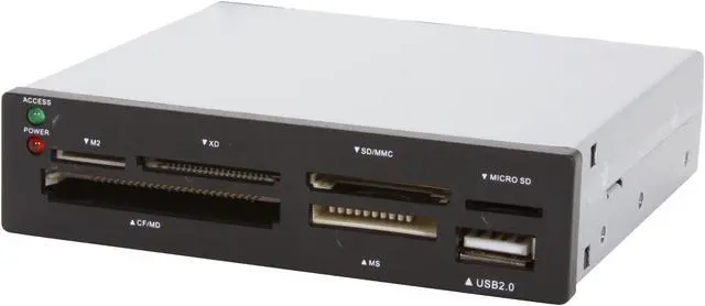 Alt view image 7 of 7 - Sabrent 7 Slot USB 2.0 Internal Memory Card Reader & Writer (CRW-UINB)