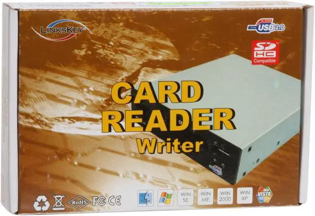 Alt view image 5 of 5 - LINKSKEY LKA-CR15B 19-in-1 USB 2.0 Black Card Reader/Writer