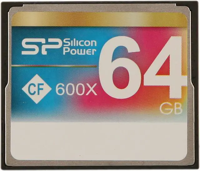 Alt view image 2 of 5 - Silicon Power 64GB Compact Flash (CF) Flash Card Model SP064GBCFC600V10
