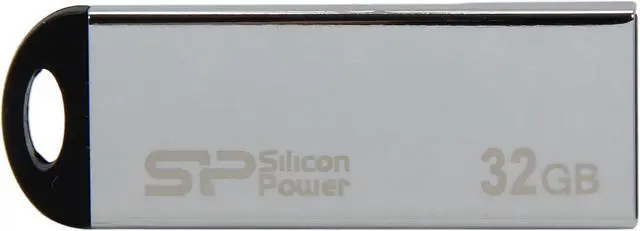 Alt view image 2 of 6 - Silicon Power Touch 830 32GB Waterproof USB 2.0 Flash Drive (Silver) Model SP032GBUF2830V1S