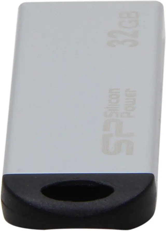Alt view image 4 of 6 - Silicon Power Touch 830 32GB Waterproof USB 2.0 Flash Drive (Silver) Model SP032GBUF2830V1S