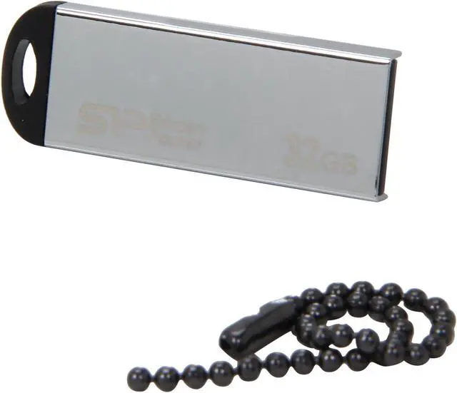 Alt view image 5 of 6 - Silicon Power Touch 830 32GB Waterproof USB 2.0 Flash Drive (Silver) Model SP032GBUF2830V1S