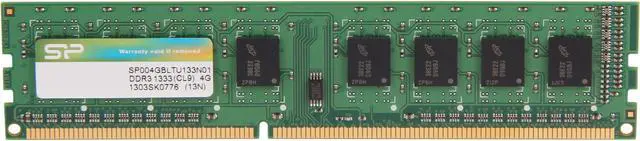 Main image of Silicon Power 4GB DDR3 1333 (PC3 10600) Desktop Memory Model SP004GBLTU133N01